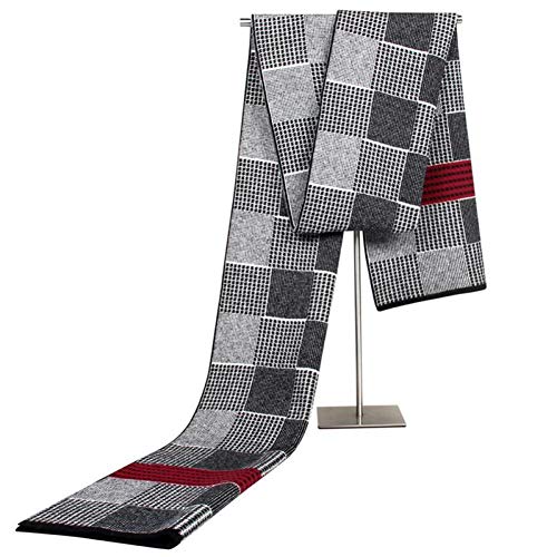 Écharpe longue homme motif écossais vintage idée cadeau idéal hiver