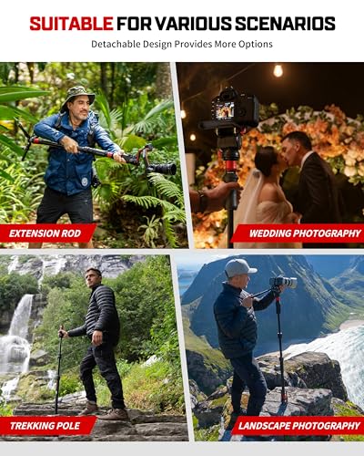 IFOOTAGE Cobra 3 Strike Monopod A150S, One-Touch Lifting Monopods Camera Stand with Pedal, Aluminum Quick Video Mono pod for Shooting Animal/Sports Event/Wedding/Live Show, Payload 11lb, 60"/150cm