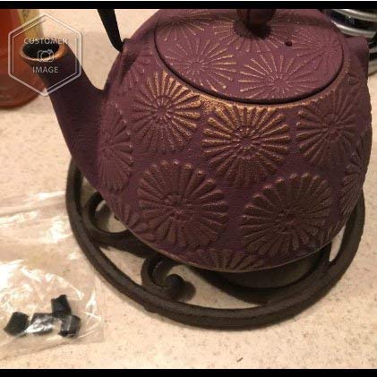 image for Cast Iron Trivet - Round with Vintage Pattern - Decorative Cast Iron T