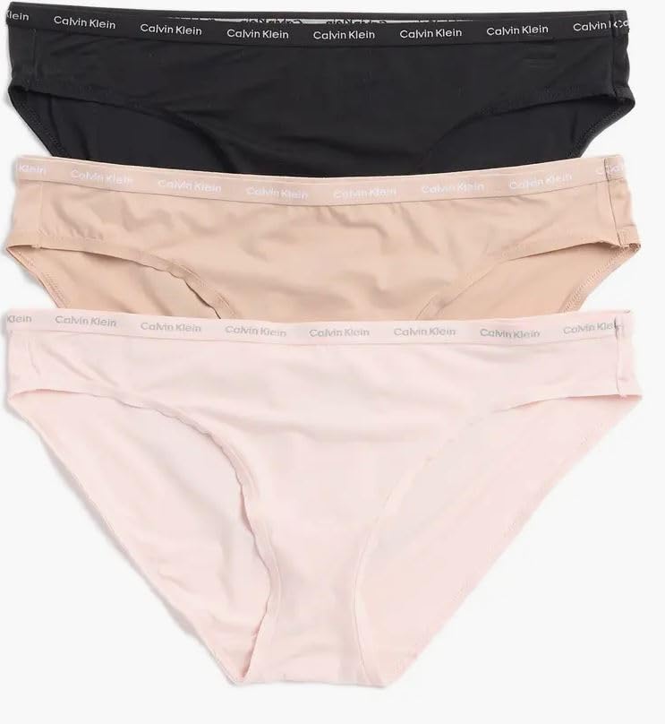 Calvin Klein Women's Luxe Comfort Micro Stretch Bikini Panties, 3 Pack
