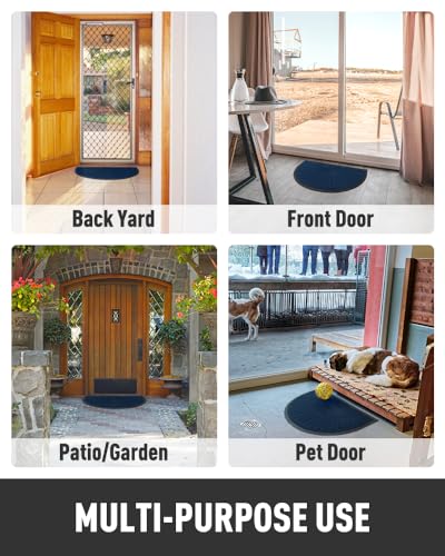 Tchdio Semicircular Durable Rubber Doormat- Non Slip Front Door Mat For Outside Inside Entry thumb #6