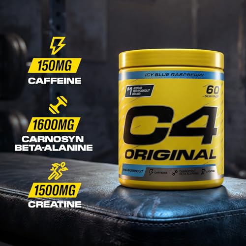 C4 Original Beta Alanine Sports Nutrition Bulk Pre Workout Powder for Men & Women | Best Pre-Workout Energy Drink Supplements | Creatine Monohydrate | Fruit Punch | 60 Servings - Image 3