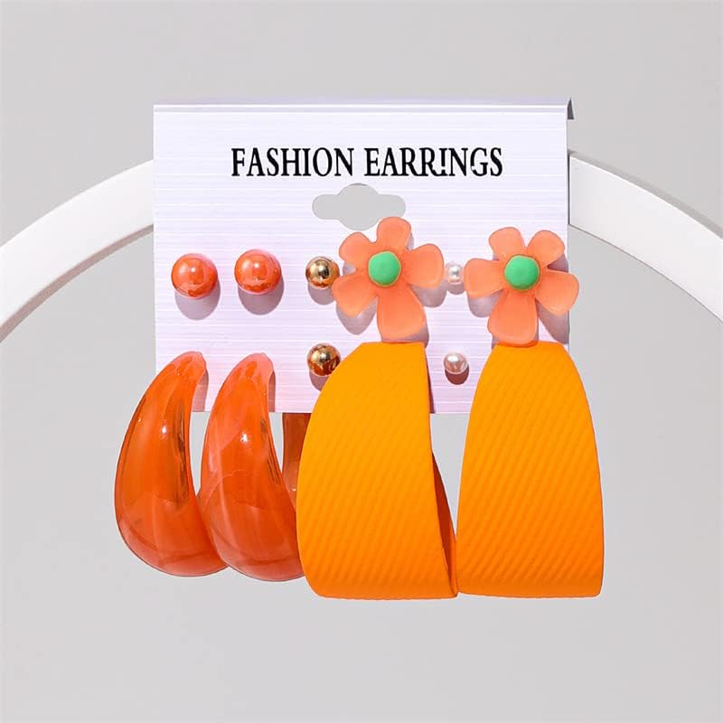 QTMY 33 Pairs Boho Earrings for Women Stud Earrings Dangle Earrings Trendy Earrings - Image 4