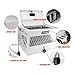 16 Device Charging Cart - Portable Table Top Charging and Storage Cabinet for iPads, Tablets, Chromebooks and Laptop Computers with Lock, Surge Protection for Classroom or Office