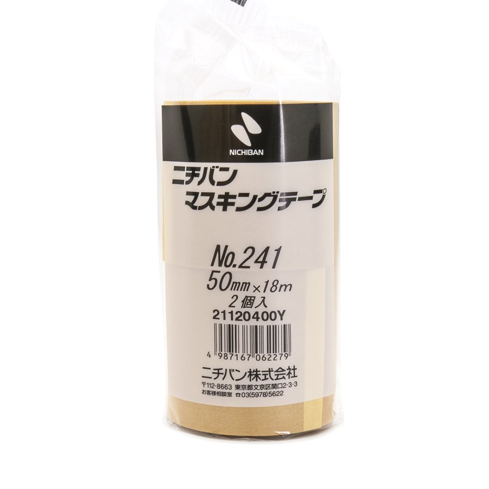 Amazon.co.jp: ニチバン マスキングテープ 車両用 2巻入 50mm×18m 241H