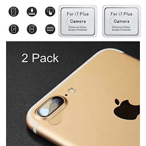 iPhone 7 Plus Back Camera Lens Glass Screen Protector, [2-Pack] Tempered Glass Camera Protector, Glass Protection Film for iPhone 7 Plus