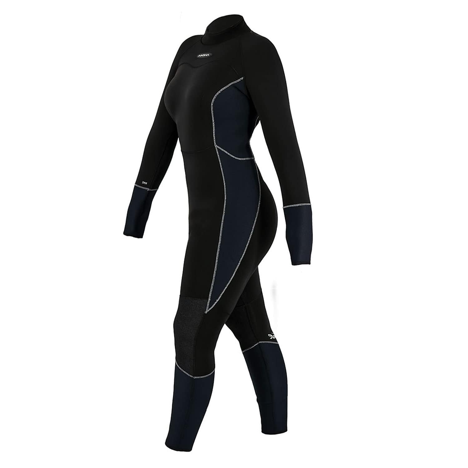 AKONA Women's 3mm Phantom Full Suit. Quantum Stretch Neoprene. Designed to Keep You Warm in The Waters Between 70 and 85 Degrees. Scuba, Snorkeling, Paddle Boarding, Kayaking, or Surfing - 7