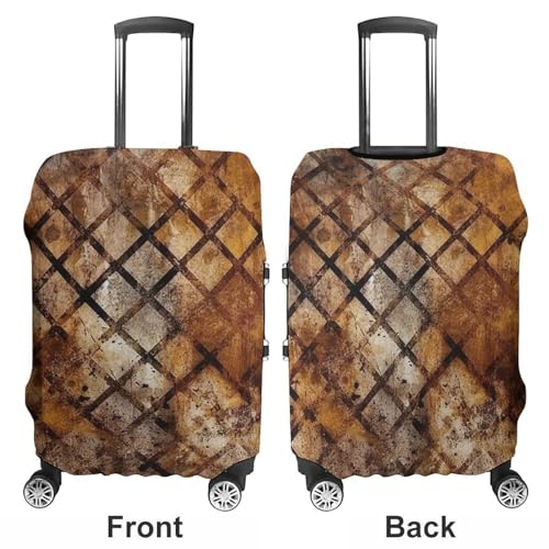 Travel Luggage Cover Washable Suitcase Cover Dark Square Pattern Fashion Suitcase Protector Carry On Luggage Covers Protector Suitcase Fits 19"-32" Luggage3