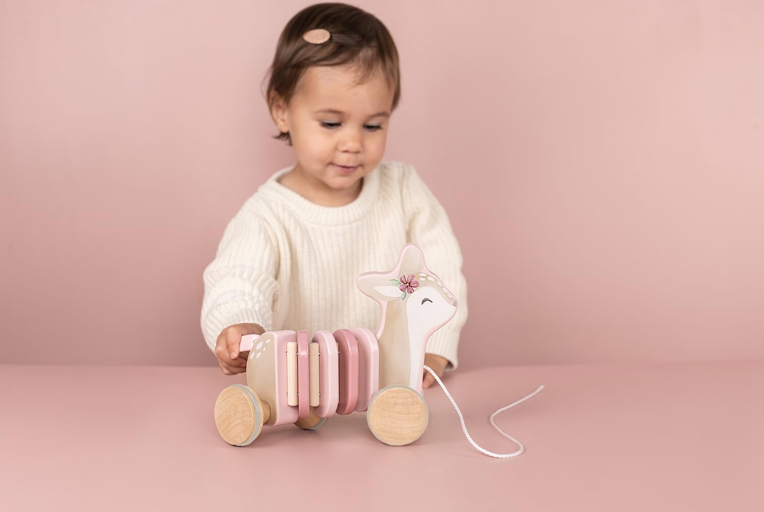 Little Dutch Nachziehtier aus Holz Baby REH - Fairy Garden