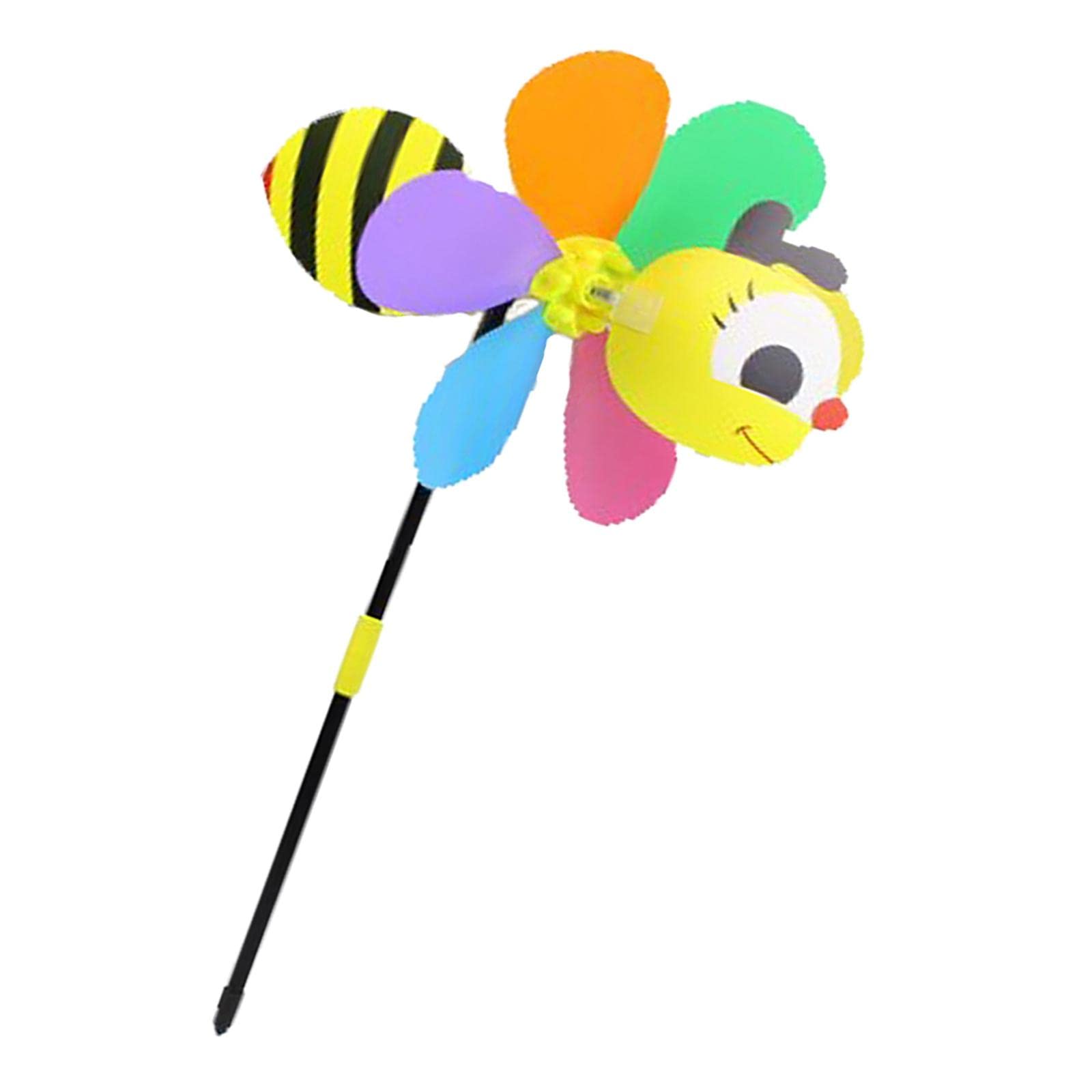 Jazzy Pearls® Cute Bee Shaped Windmill 3D Spring Wind Catcher Decor for Lawn Outdoor Home|Toys & Hobbies | Educational | Other Educational Toys-image-4