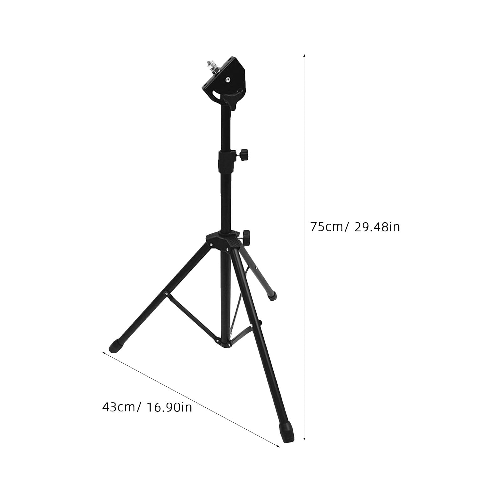 Vaguelly Soporte de Trípode para Pad de Práctica de Batería de Doble Cara de Goma Ligera, Adecuado para Músicos Principiantes