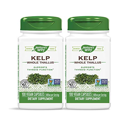 Nature's Way Kelp; 600 mg Non-GMO Project Verified Gluten Free Vegetarian; 100 Count
