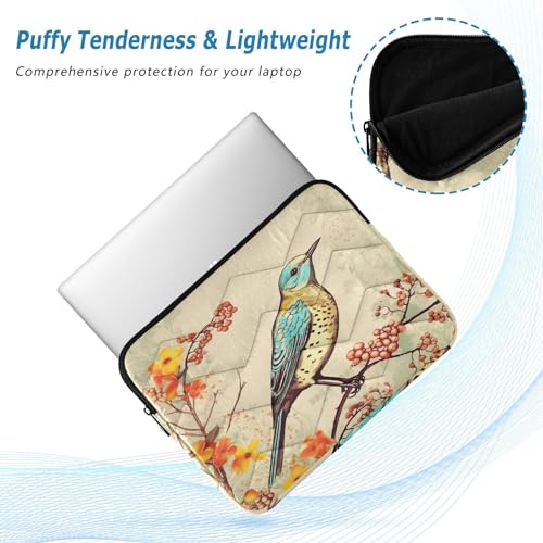 Funda para portátil 13-14 pulgadas con diseño de pájaro, impermeable y resistente miniatura 5