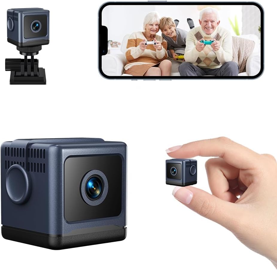 4K Hidden Mini Security Camera 2 4GHz WiFi Wireless Indoor Camera with App Night Vision Motion Detection Long