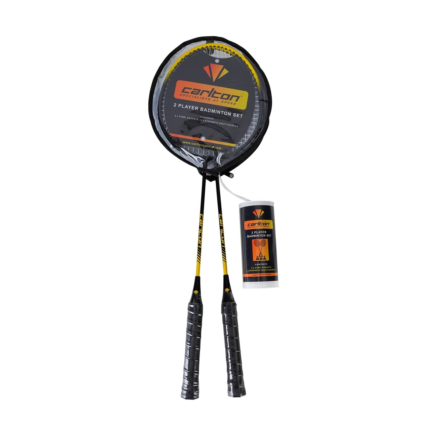 Carlton Unisex 2 Player Badminton Set Black/Yellow