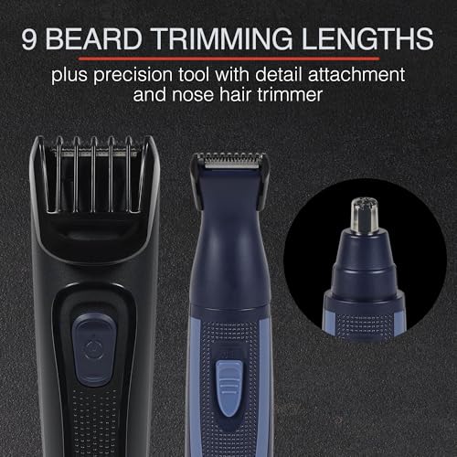 Remington Rechargeable Beard Trimmer Kit with Detail and Nose Trimmer