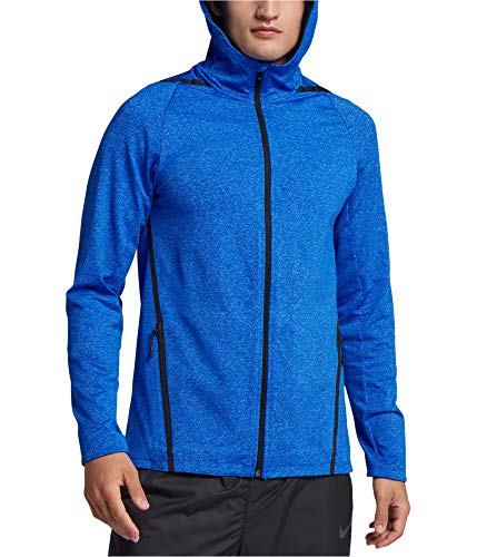 Nike Mens Dry Training Hoodie Sweatshirt, Blue, Small