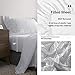 Simple&Opulence 100% Pure Linen Sheet Set Queen Size, Natural French Flax Solid Color 4 Pcs Washed Breathable, Farmhouse Bedding (1 Flat Sheet,1 Fitted Sheet,2 Pillowcases)-Embroidery White