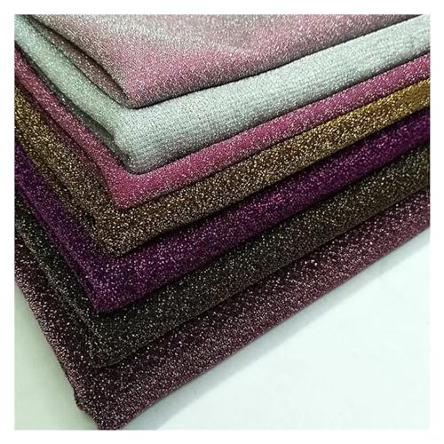 Tissu polyester métallisé à paillettes multicolore 150cm x 10m - 2