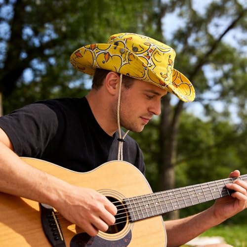 Image of Funny Duck Bucket Hat Fisherman Hat Beach Travel Sun Hat Outdoor Cap for Unisex Men Women