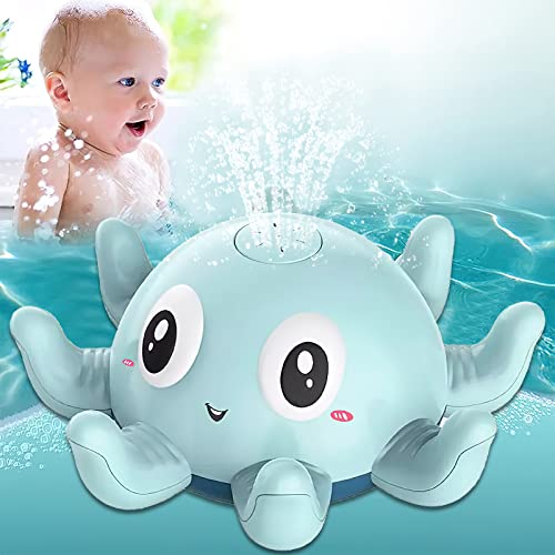 Juguetes de baño para bebés, Juguetes de Agua, Juguetes de Agua para Bebé, Bañera con luz Juguete para Bañera de Pulpo a Partir de 1 2 años, Regalo para Niños pequeños