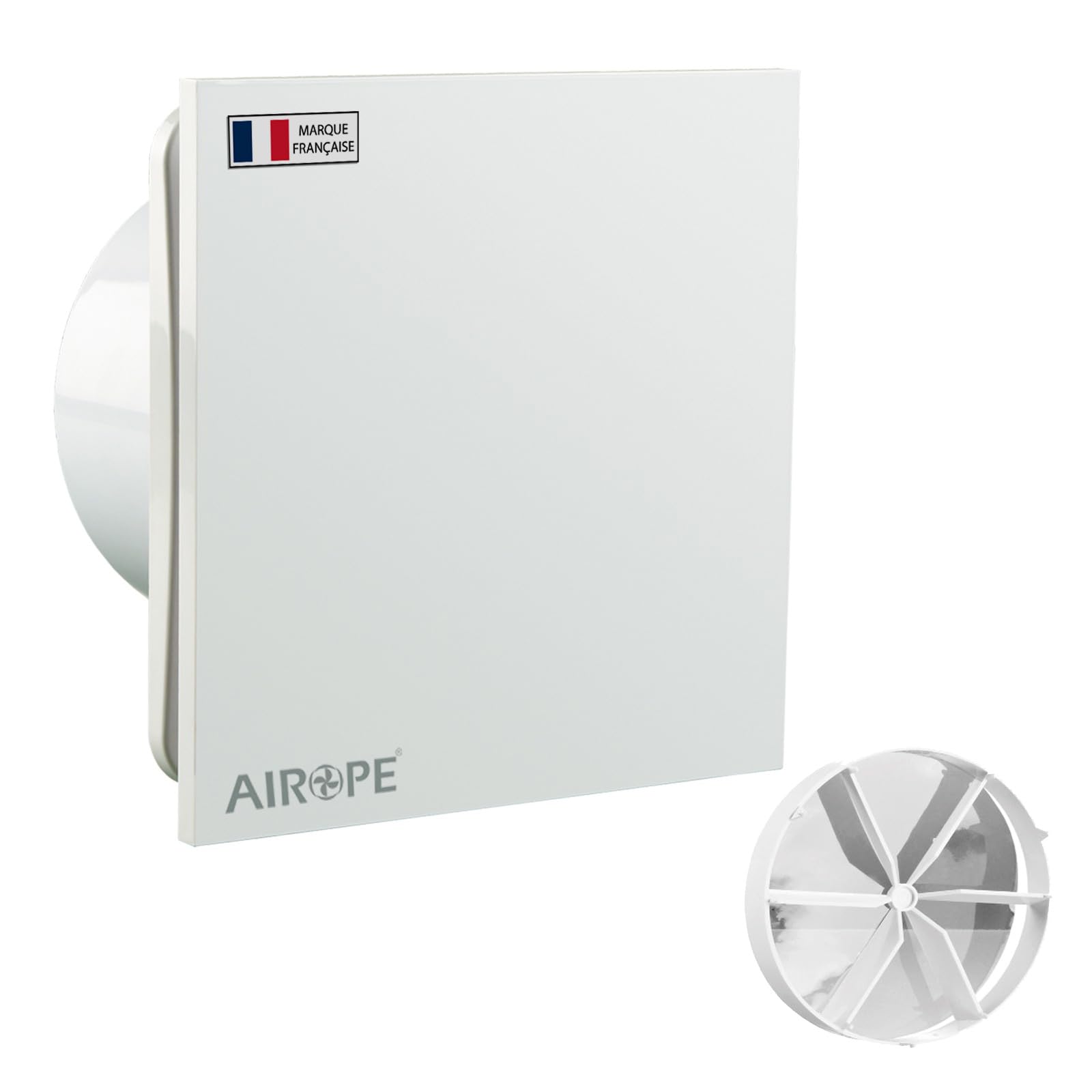 Airope- AB -100 mm,Ventilador Extractor de Baño aire, Silencioso con Válvula Anti Retorno,Ideal para Baño,Cocina,Inodoro,Bajo Consumo Energético,5 AÑOS de Garantía