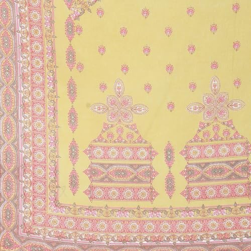 Image of BIBA Women Cotton Straight Printed Suit Set