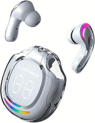 HYGAMOCC AI Language Translator Earbuds, Supports 144 Languages,Online Translation Real Time, Earphone 3-in-1 Accents,Earbuds Perfect for Travel Business and Learning Voice Language Translator(White)