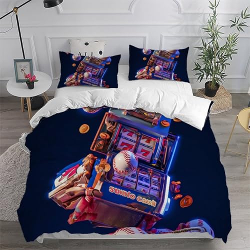 Housse de couette baseball king douce avec fermeture à glissière - 6