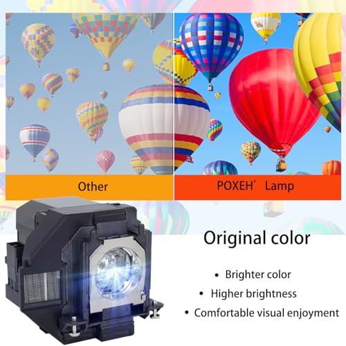 Image of ELP97 /V13H010L97 for EPSON Pro EX7280 EX9240 EX9230 EX3280 EX5280,VS260 Powerlite Home Cinema 2250 1288W E20 2200 850 U50 982W EB-U50 EB-992F Replacement Projector Lamp Bulb with Housing.