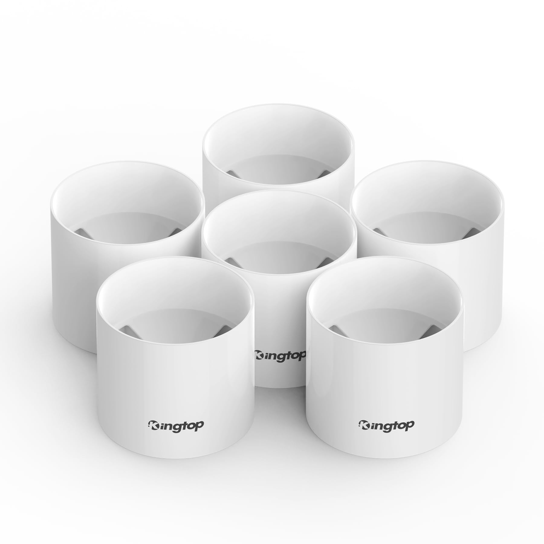 KINGTOP Golf Hole Cup for Backyard Practice Putting Green, Fit PGA | LPGA | USGA Regulations, ABS Ivory White, Outdoor Indoor Golf Putting Cup