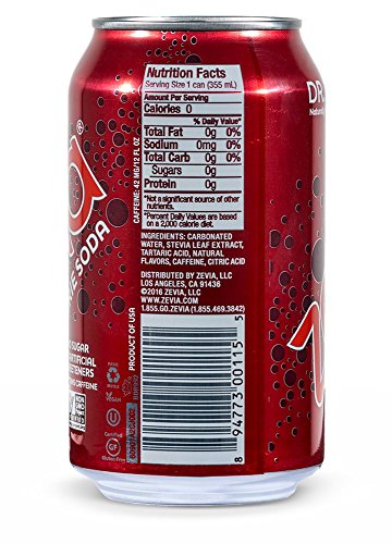 Zevia Dr. Zevia and Cherry Cola Zero Calorie Soda #TOP11
