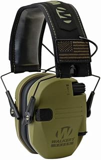 Walkers Razor Slim Electronic Shooting Hearing Protection Muff (Sound Amplification and Suppression) with Protective Case