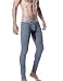 SEOBEAN Mens Low-Rise Underwear Pants Long John Cotton 2 Colors