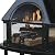Four Seasons Courtyard Wood Burning Fireplace Outdoor Steel Chimney Rectangular Fire Bowl for Backyard Patio or Deck Bonfire Heating, Black