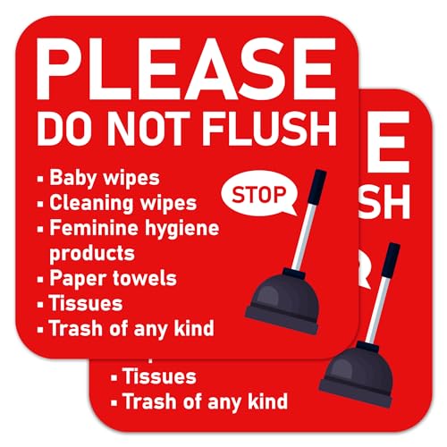 LUHIMO 2 PCS Please Do Not Flush Sign Review: Bathroom Etiquette Made Easy