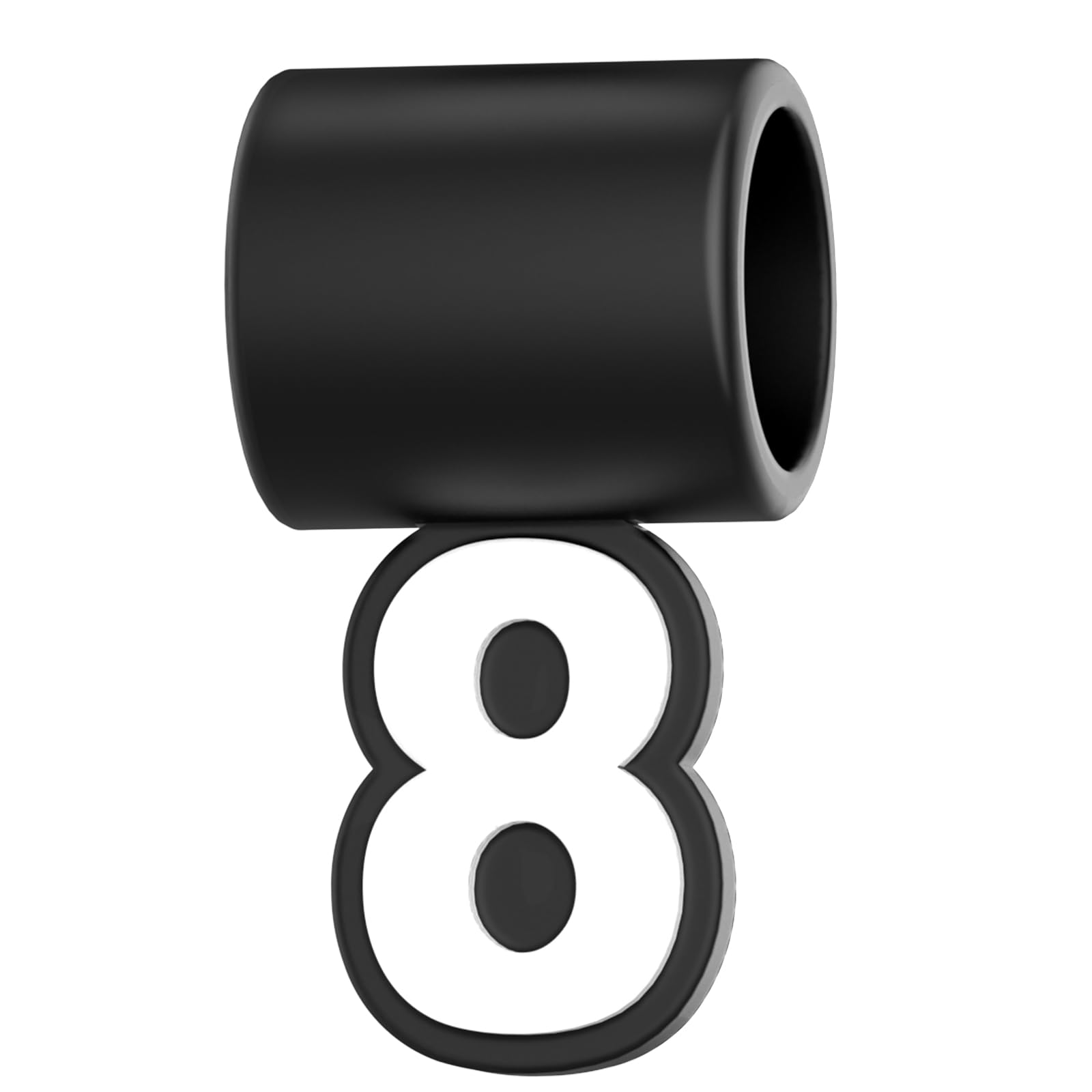 WilltokPremium Number 0-9 Pendant for Baseball Necklace, You Pick 0-9 Pendant for Sports Fan Necklaces, Highly Recommended for Three Colors Braided Rope Tornado Necklace