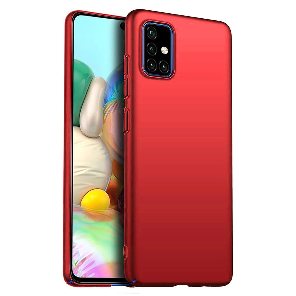 Galaxy A71 5G Case, EabHulie Ultra Thin Lightweight Hard PC Matte Finish Anti-Fingerprint Protective Case Cover for Samsung Galaxy A71 5G Red