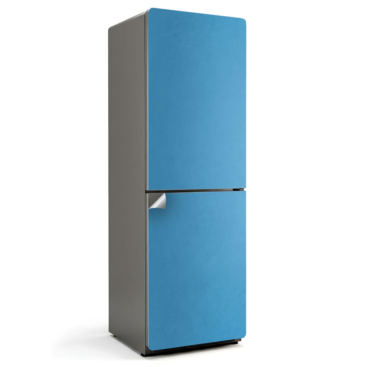 Sticker frigo anti-rayure bleu pour masquer les défauts 180cm