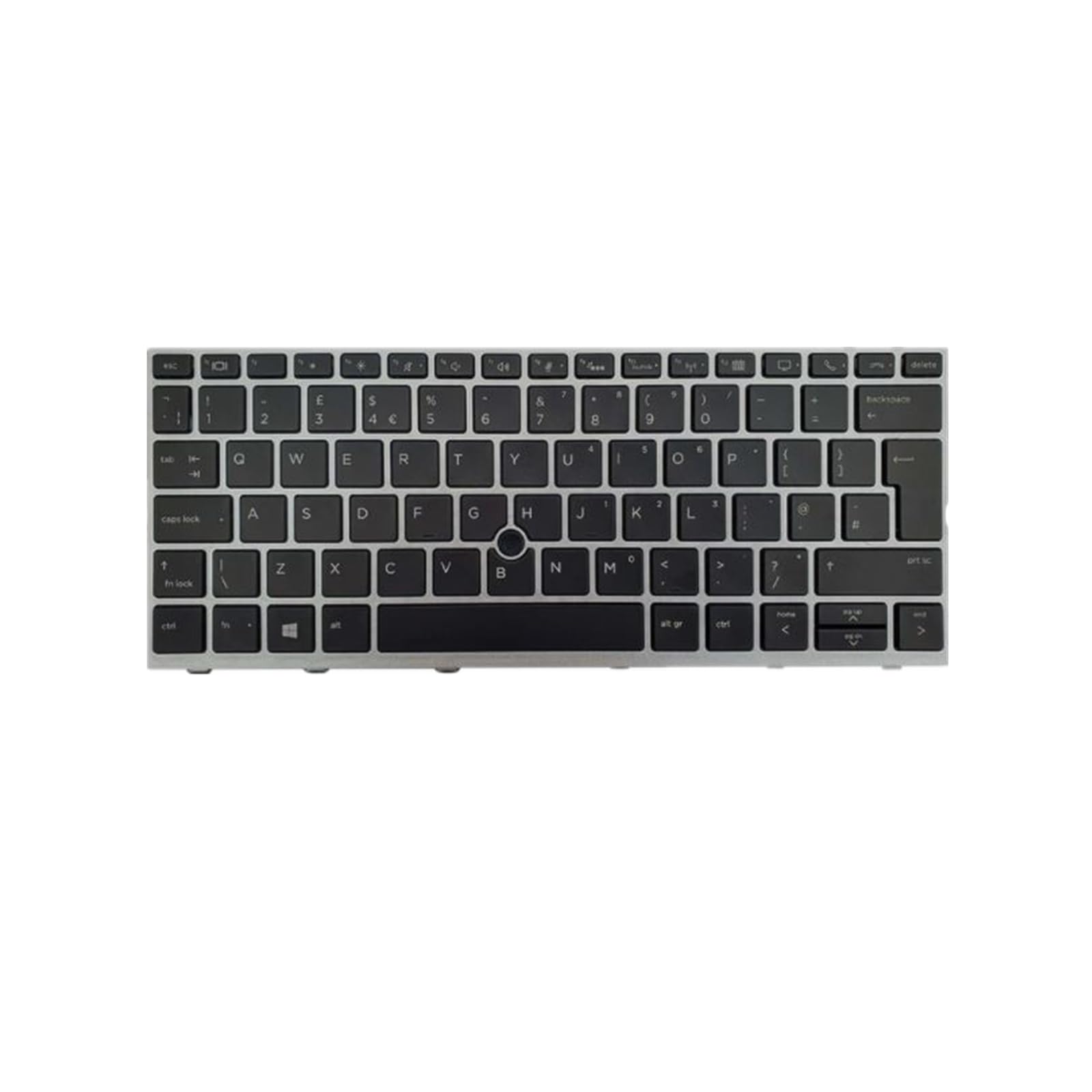 Teclado para HP EliteBook 820 G3 con distribución UK English color negro repuesto original 2