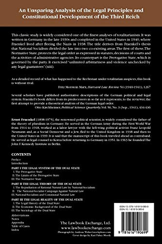 The Dual State: A Contribution to the Theory of Dictatorship