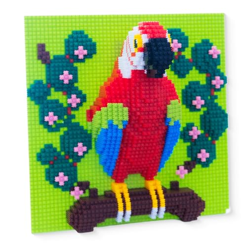 AHZILEI Parrot Building Set for Adults – 3D Macaw Bird
