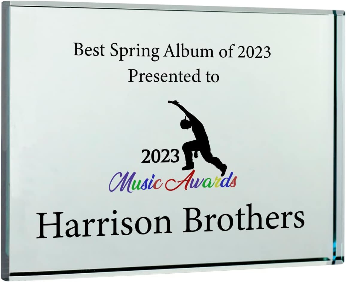 Customized Crystal Paperweights Offered in Variety of Sizes and Shapes Personalized with your Text and Logo. Great for Corporate Award School and Sports Recognition and Retirement (4 x 3" Rectangle)