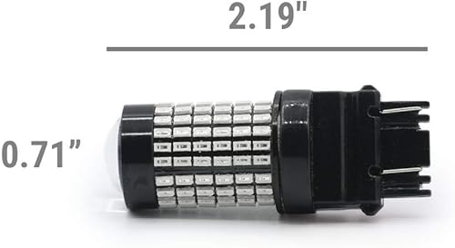 Miniatura 6 de Syneticusa 3156 3157 Bombillas LED de freno estroboscópicas rojas súper brillantes cuña de alta potencia 3014 SMD 12V intermitentes luces de freno