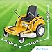 Kid Trax 12V Zero Turn Lawn Mower Tractor Toy - Riding Lawn Mower, Outdoor Toys, Kids Electric Car, Ride On Tractor, Dual Handle, Twist and Turn, Speed to 3MPH, Max Weight of 77lbs, Age 3-7, Yellow
