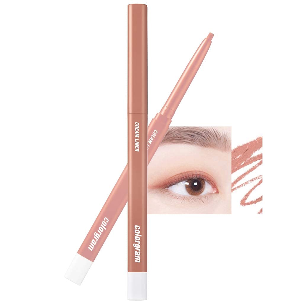 COLORGRAM Artist Formula Cream Liner - 06 Coral Brown | Best Cream Eyeliner, Ultra Pigmented, Long Lasting, Waterproof & SmudgeProof, Easy to Use, All Day Wear and Daily Makeup, Korean Beauty 0.25g