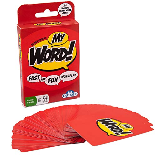 Outset My Word Party Word Game - Travel Cards (55 Cards) of Reiner Knizia's Classic Word Spieling Game - Flip Cards to Find a Word