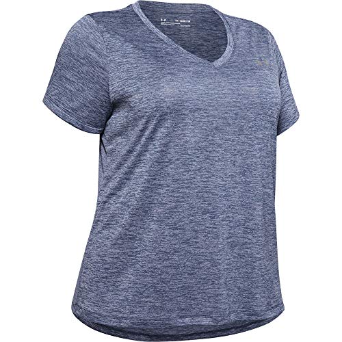 Image of Under Armour Plus Size Tech Solid Short Sleeve V-Neck