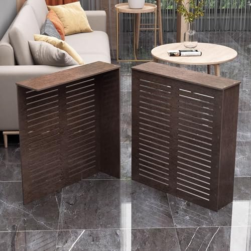 Modern Breathable MDF Radiator Covers with Storage Shelf - Stylish Decorative Heater Cabinets for Home, Steam Radiator Protection & Organization Solutions. L60*W15*H60cm image 4