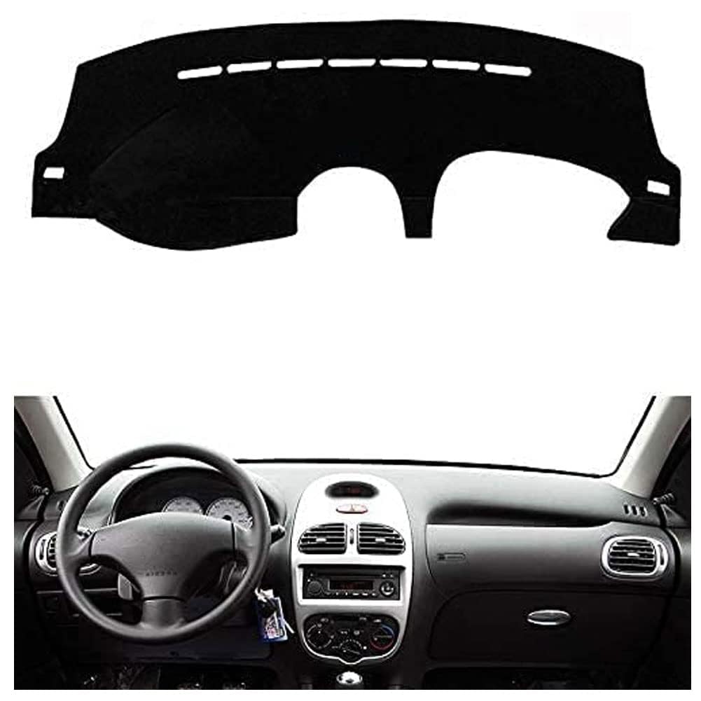 EviKoo Alfombrilla para salpicadero de Coche,Compatible para Peugeot 206 206cc 206 SW 1998-2012, Alfombrilla para Cubierta de salpicadero,A-lhd